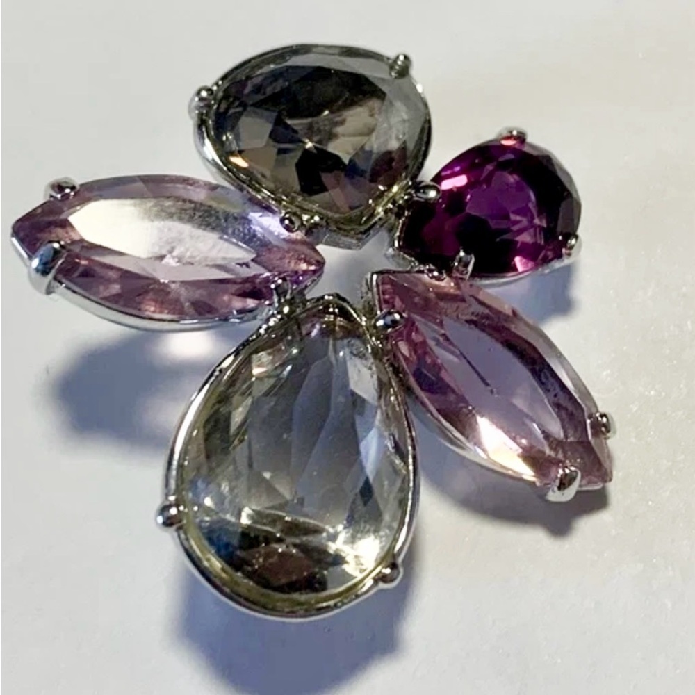 Swarovski Crystal Flower Heritage Brooch - Picture 3 of 5